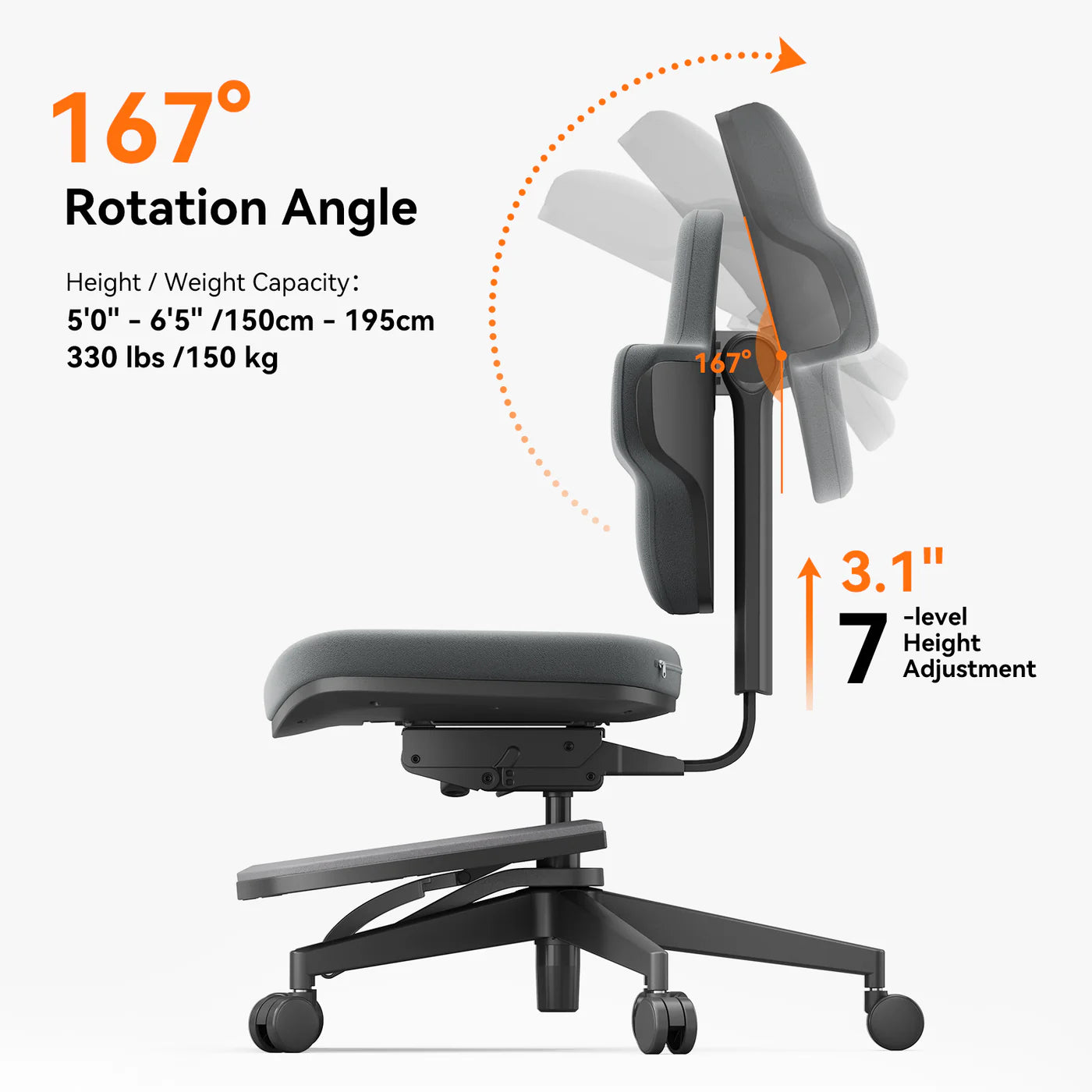Standing-Mate Ergonomic Standing Desk Chair