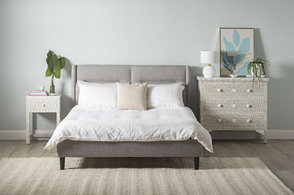 Bone Inlay Bedside Light Grey