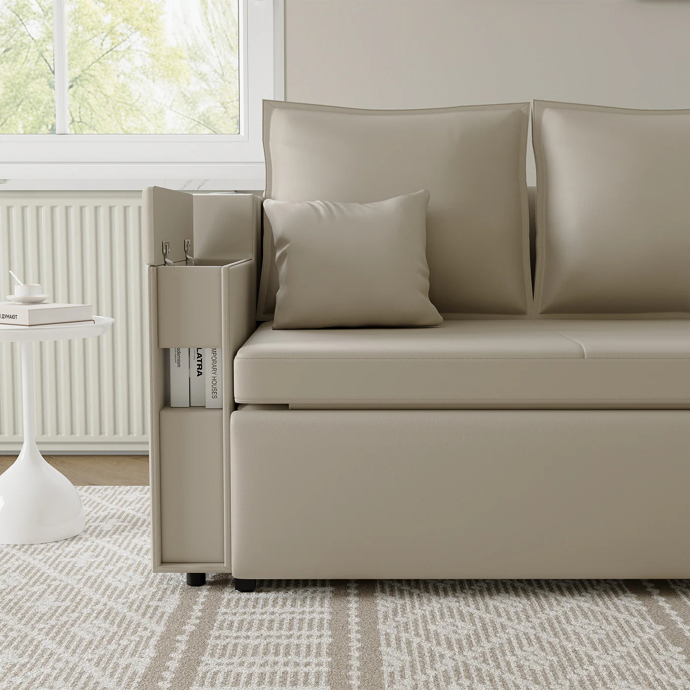 Japandi Convertible Sleeper Sofa