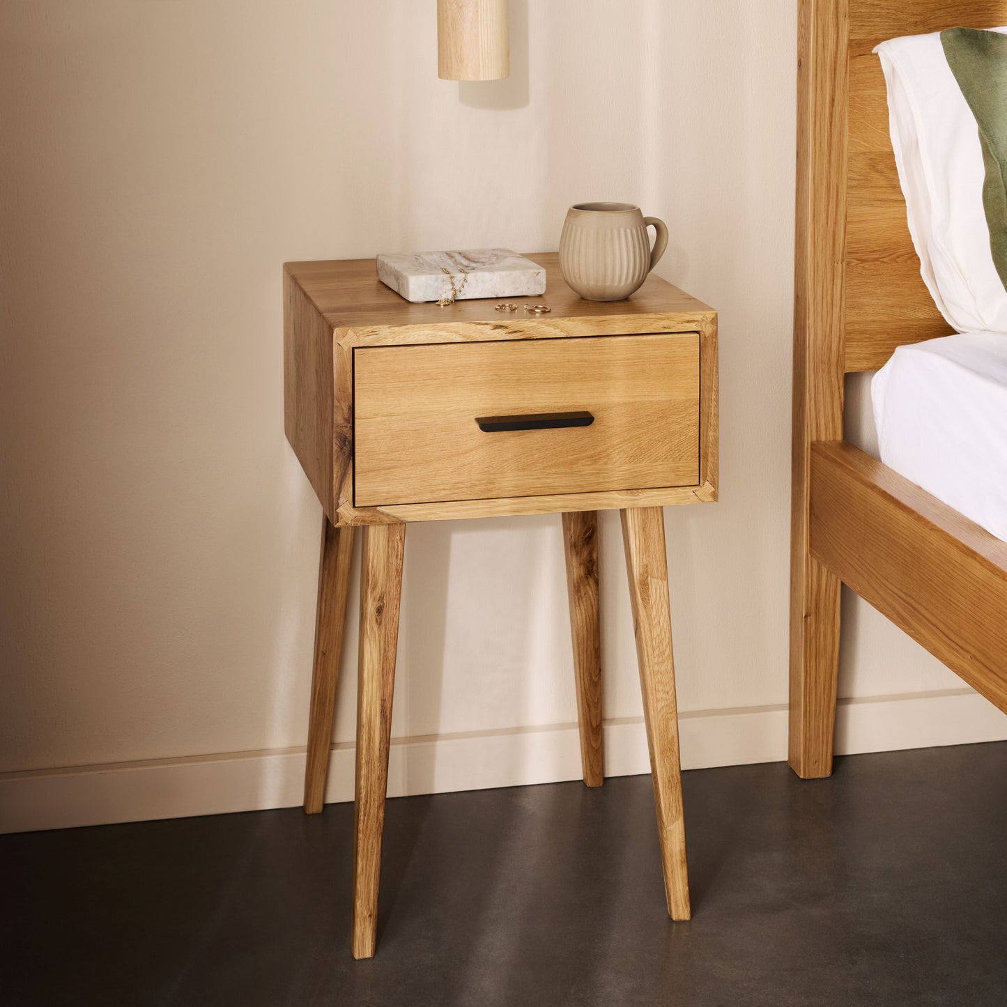 Oakdale 1 Drawer Bedside Table