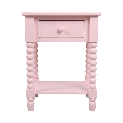 Maisie 1 Drawer Bedside Pink