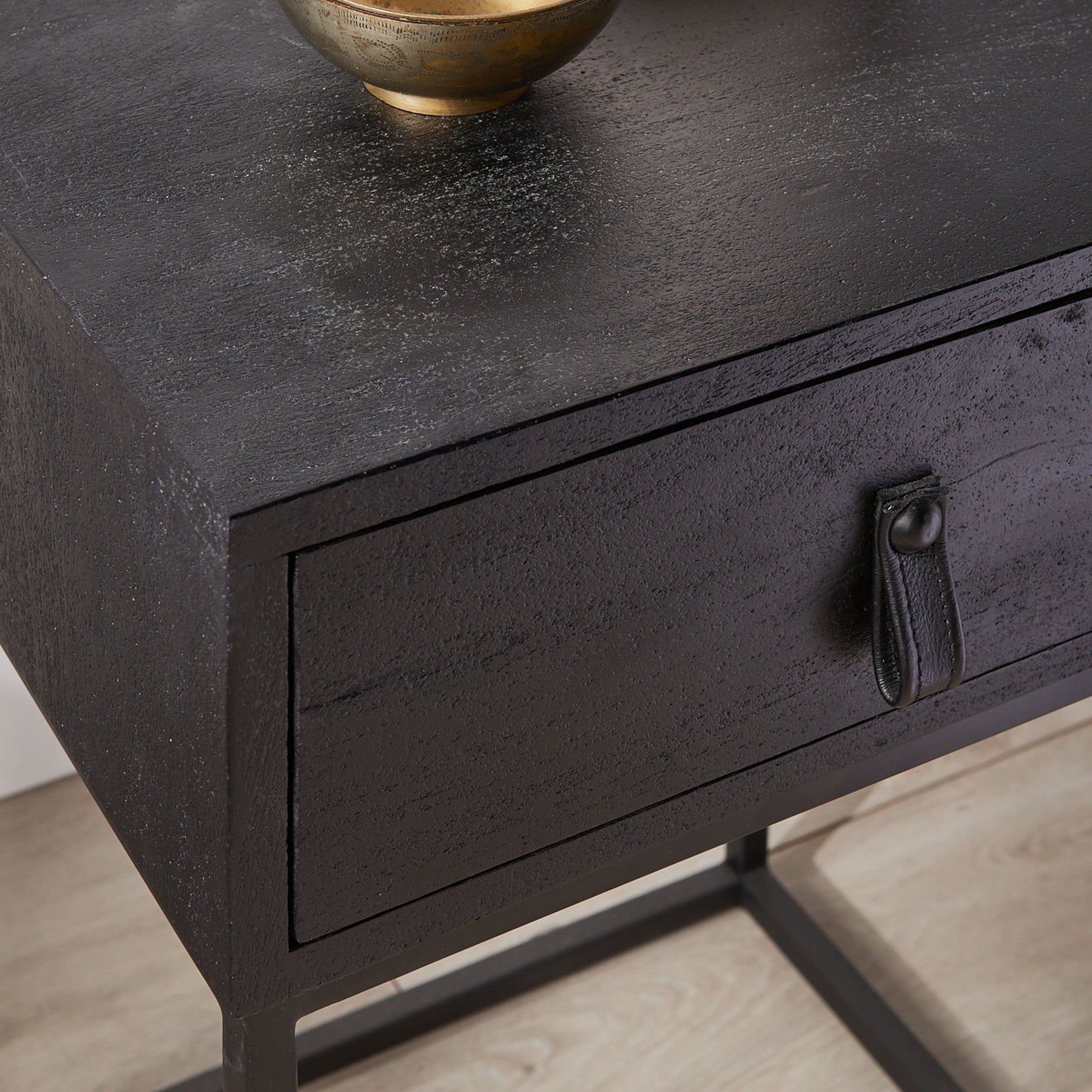 Willa 1 Drawer Bedside Table Black