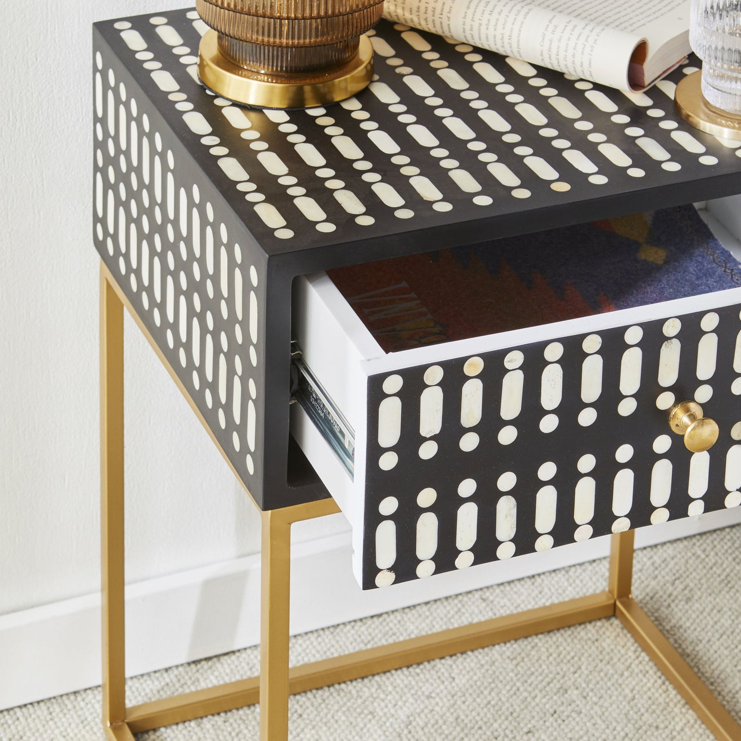 Sadara Bone Inlay Bedside