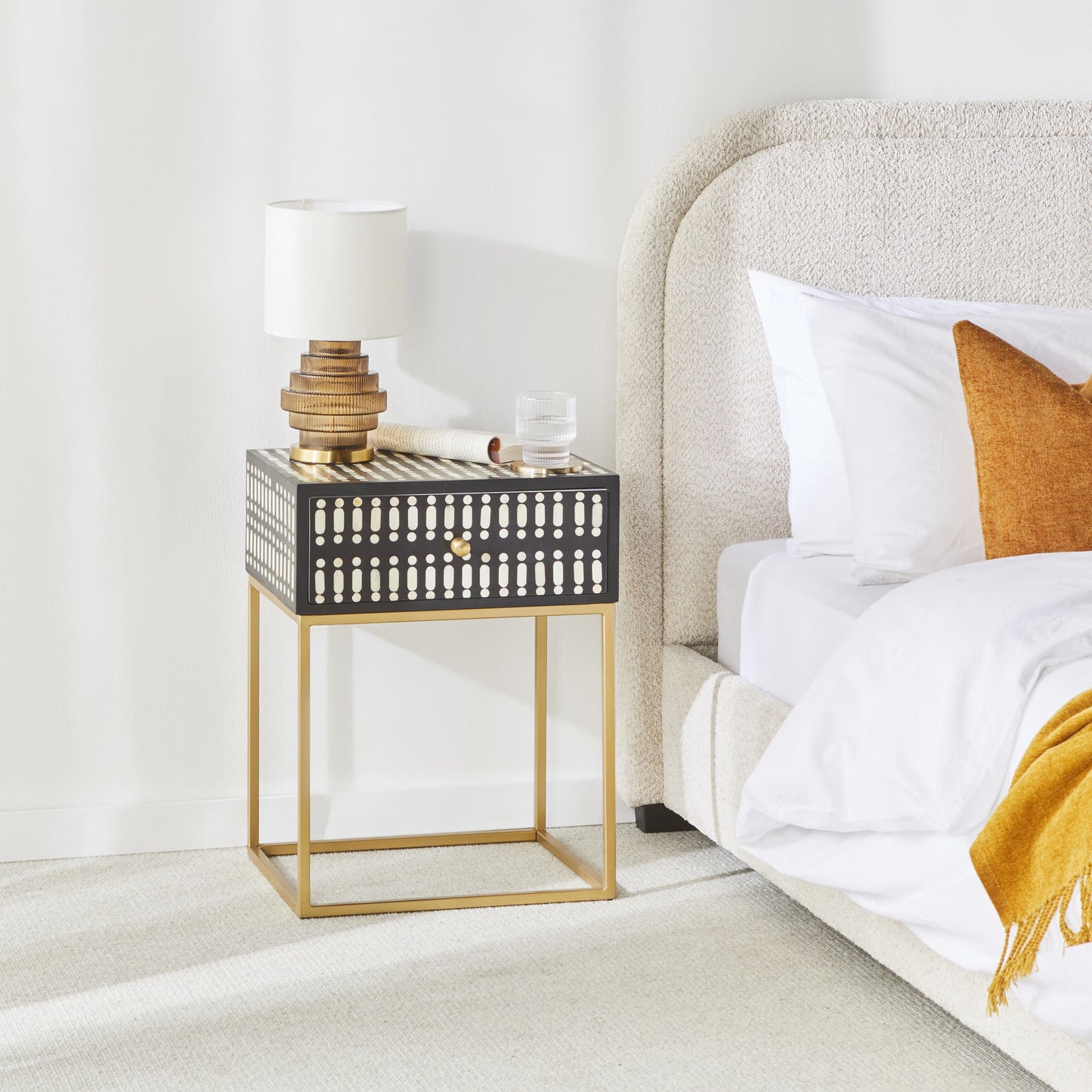 Sadara Bone Inlay Bedside