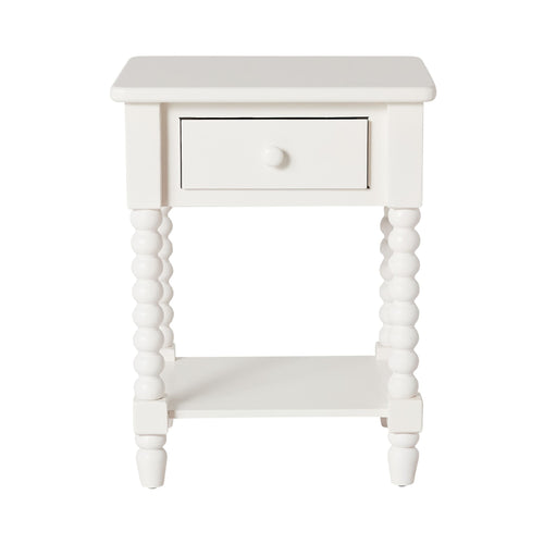 Maisie 1 Drawer Bedside White