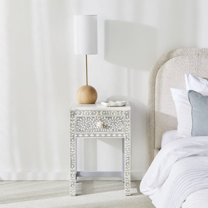 Bone Inlay Bedside Light Grey