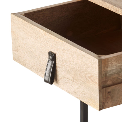 Willa 1 Drawer Bedside Table Natural