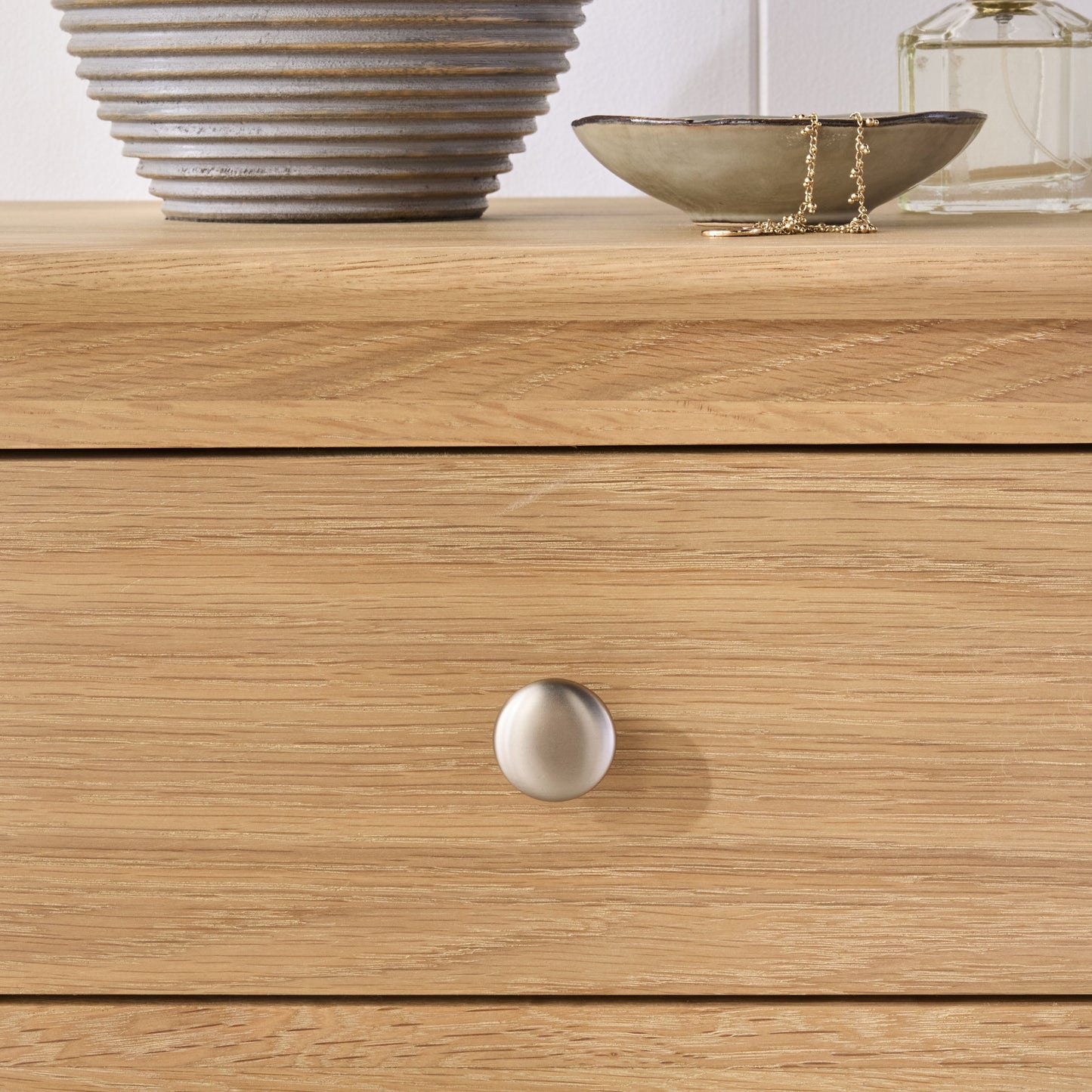 Oakridge 3 Drawer Bedside Light Oak