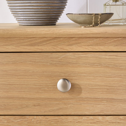 Oakridge 3 Drawer Bedside Light Oak