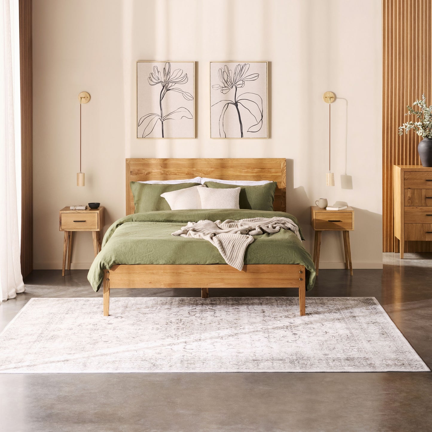 Oakdale 1 Drawer Bedside Table