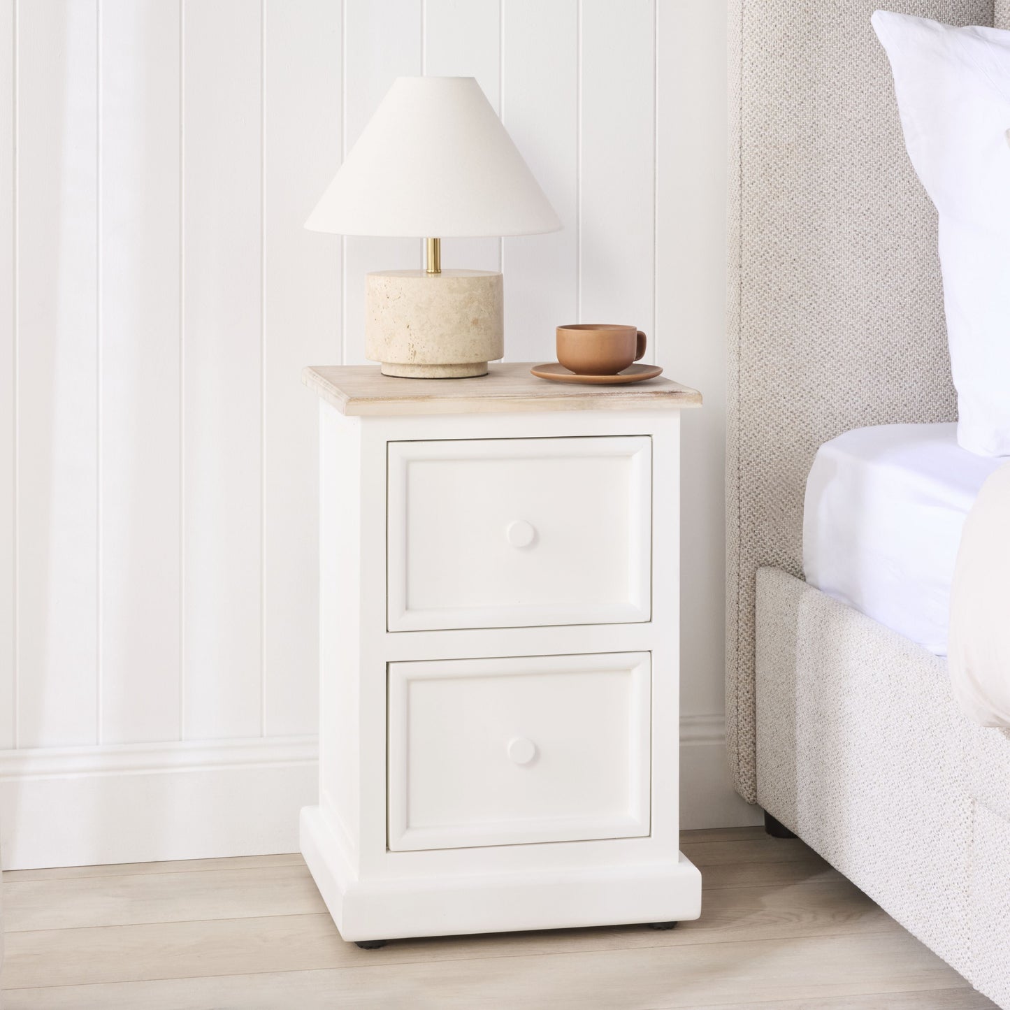Maldon 2 Drawer Bedside Table