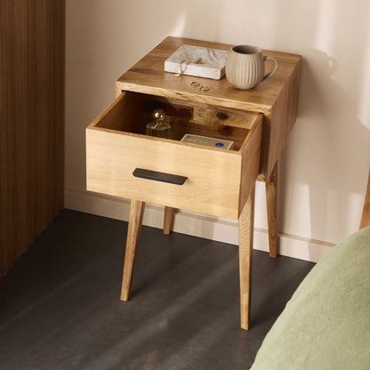 Oakdale 1 Drawer Bedside Table