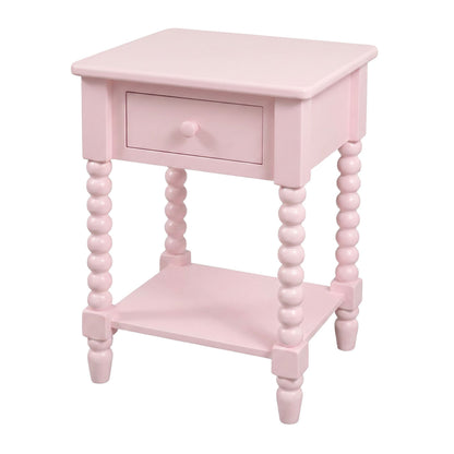 Maisie 1 Drawer Bedside Pink