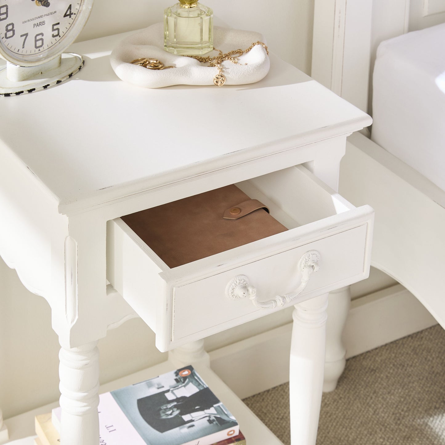 Emilie 1 Drawer Bedside Table