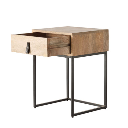 Willa 1 Drawer Bedside Table Natural