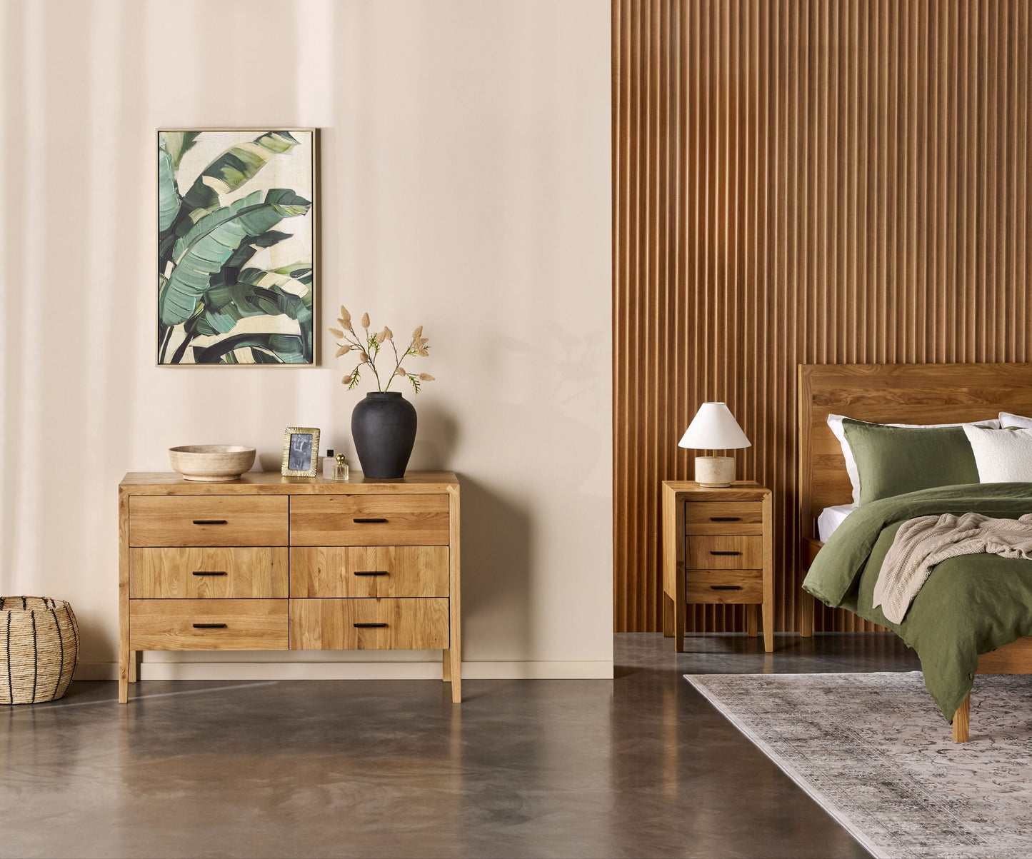 Oakdale 3 Drawer Bedside Table