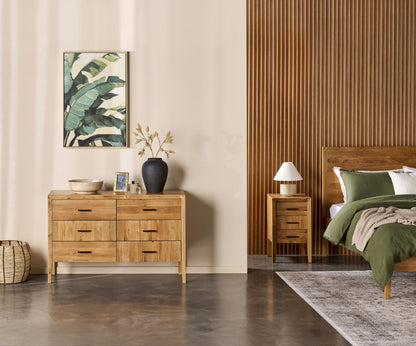 Oakdale 3 Drawer Bedside Table