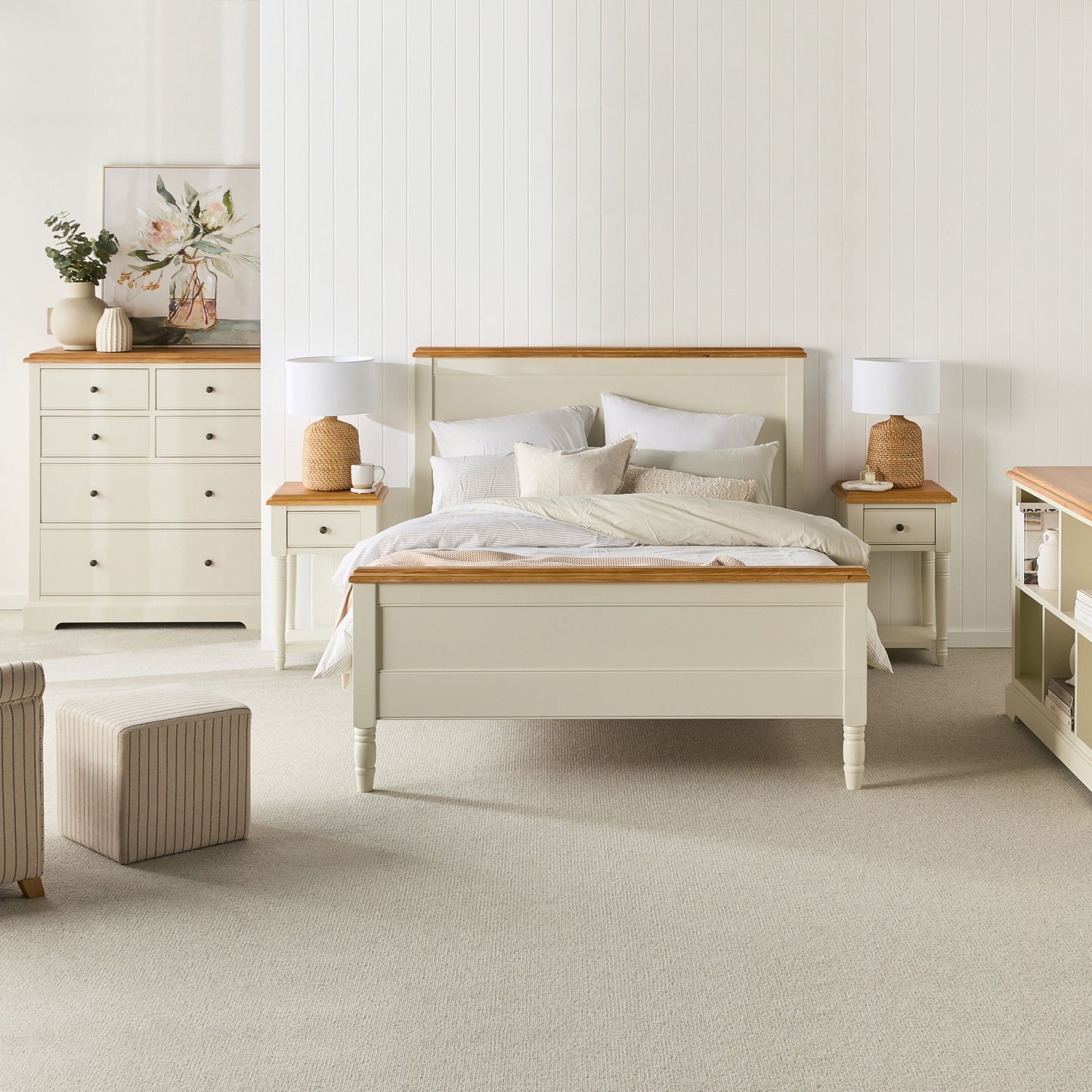 Clover 1 Drawer  Bedside Table / Side Table