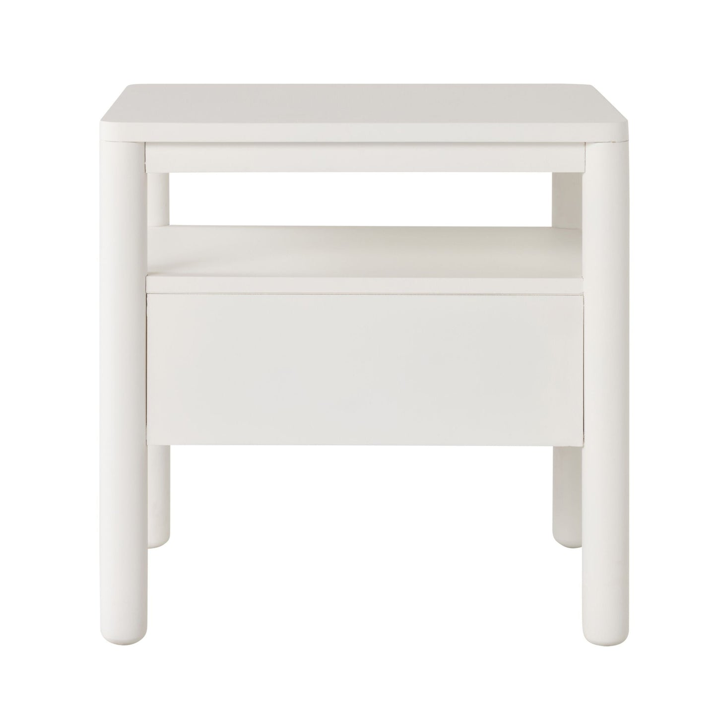 Spintara 1 Drawer Bedside Table White