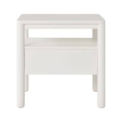 Spintara 1 Drawer Bedside Table White