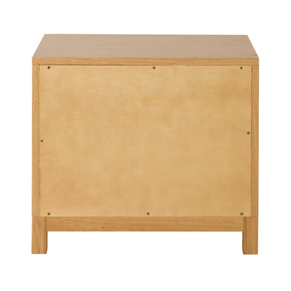 Avalon Small 2 Drawer Bedside Light Oak