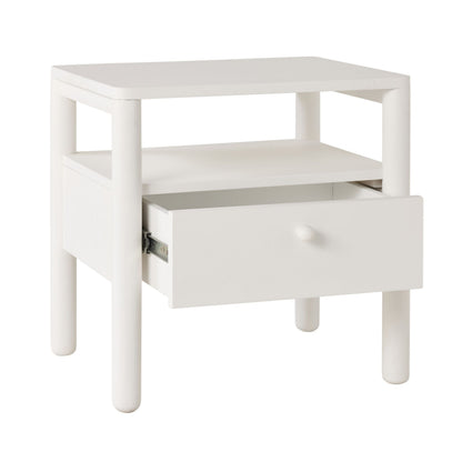Spintara 1 Drawer Bedside Table White