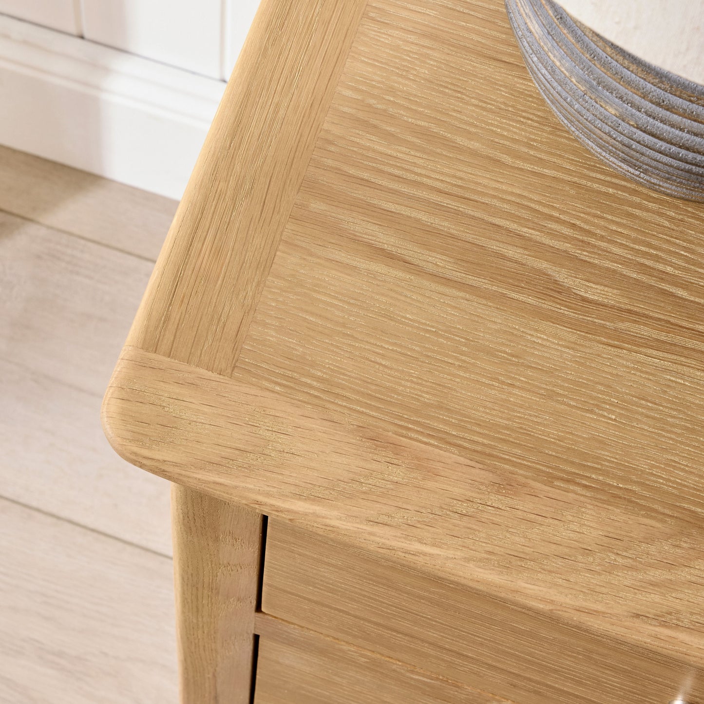 Oakridge 3 Drawer Bedside Light Oak
