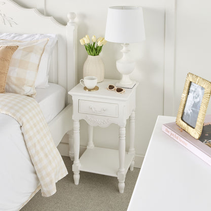 Emilie 1 Drawer Bedside Table