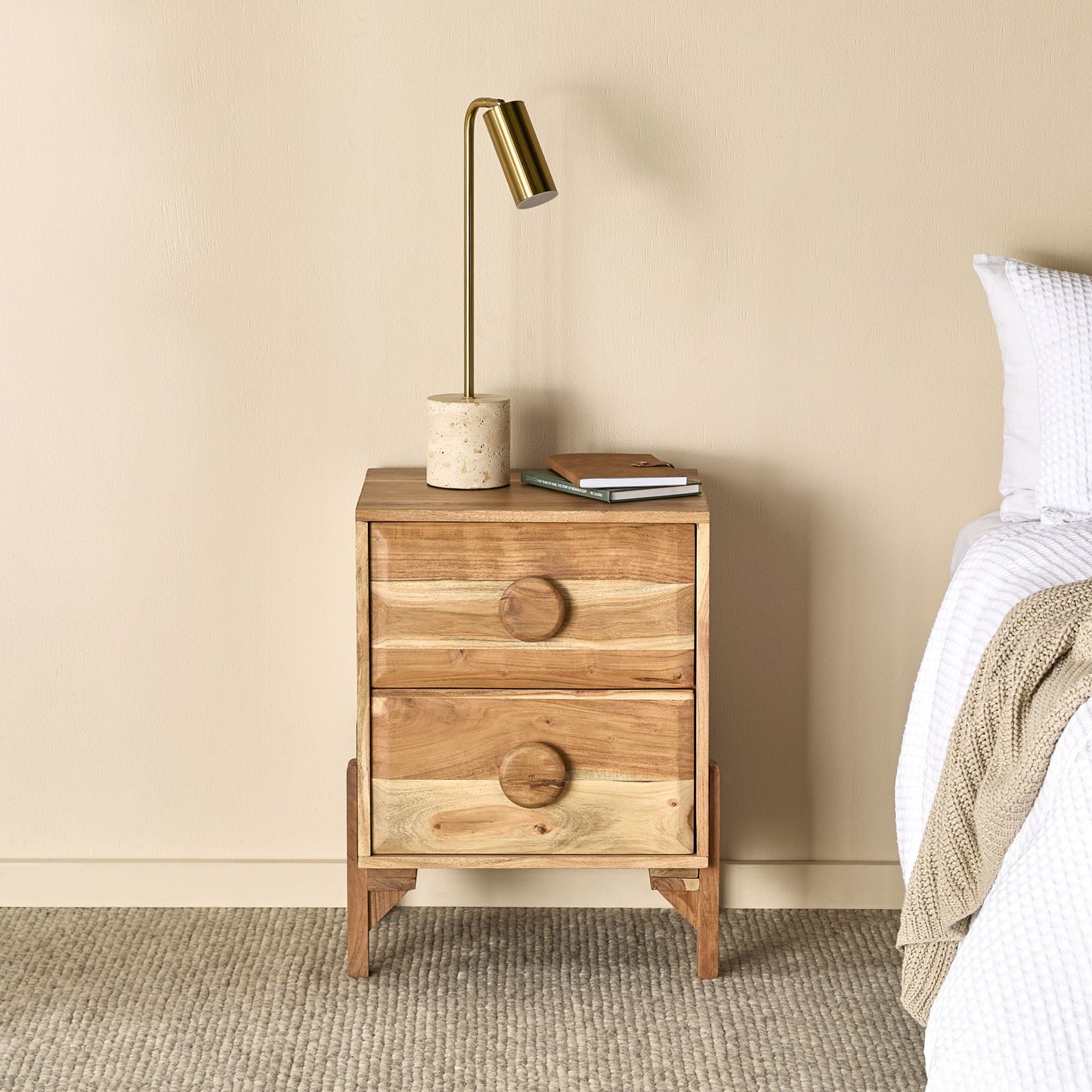 Fig 2 Drawer Bedside Table