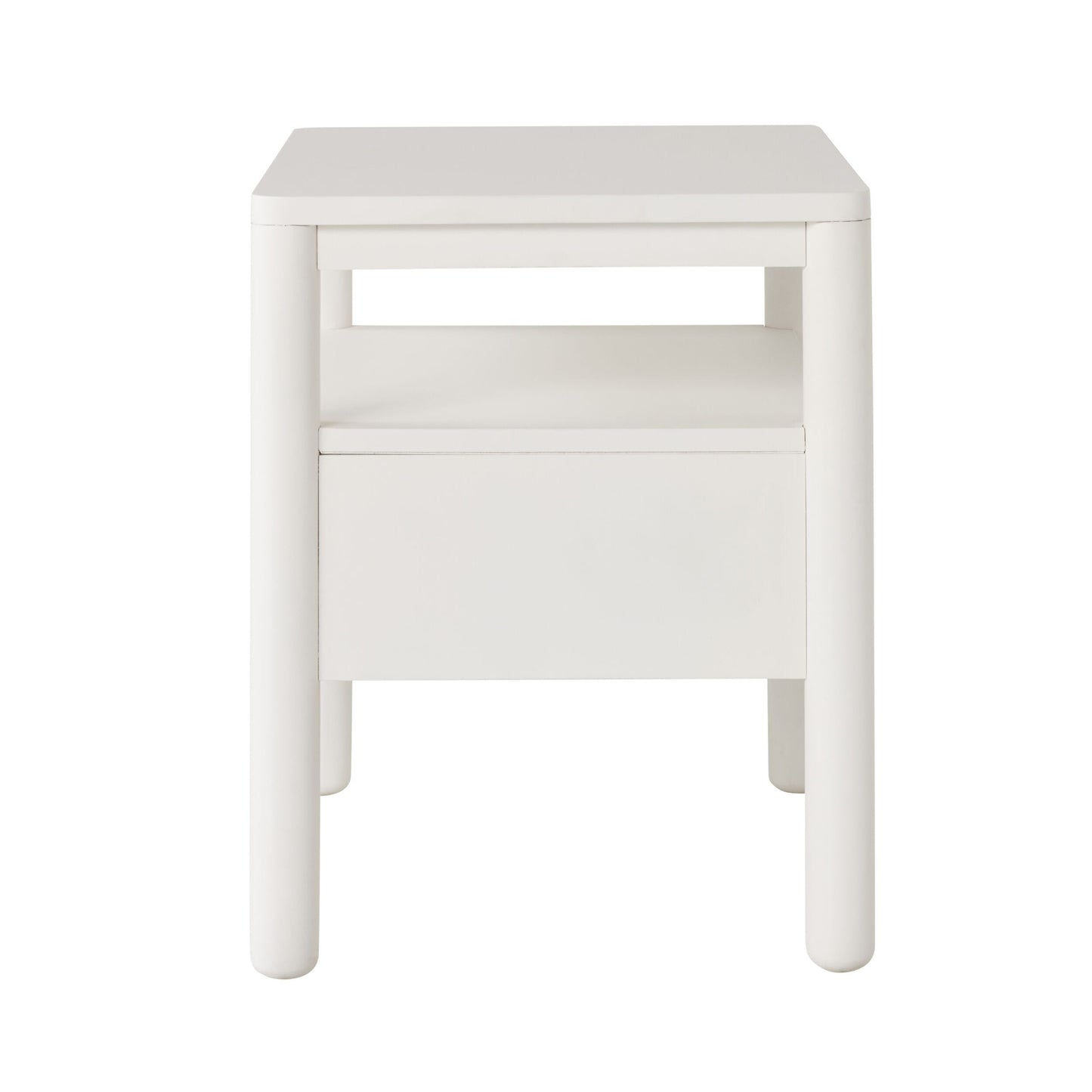 Spintara 1 Drawer Bedside Table White