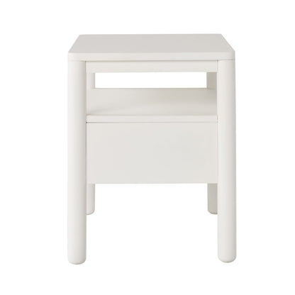 Spintara 1 Drawer Bedside Table White