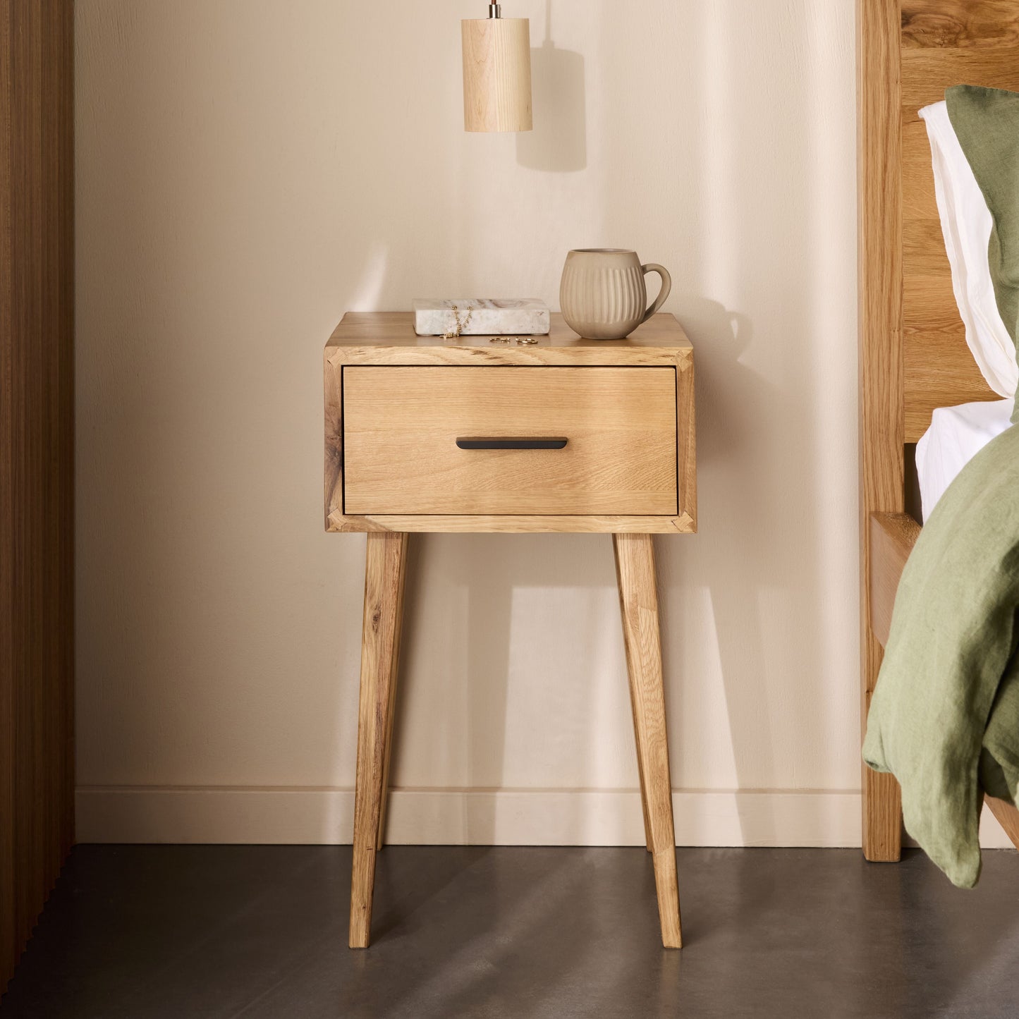 Oakdale 1 Drawer Bedside Table