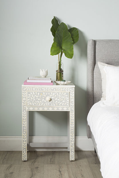 Bone Inlay Bedside Light Grey