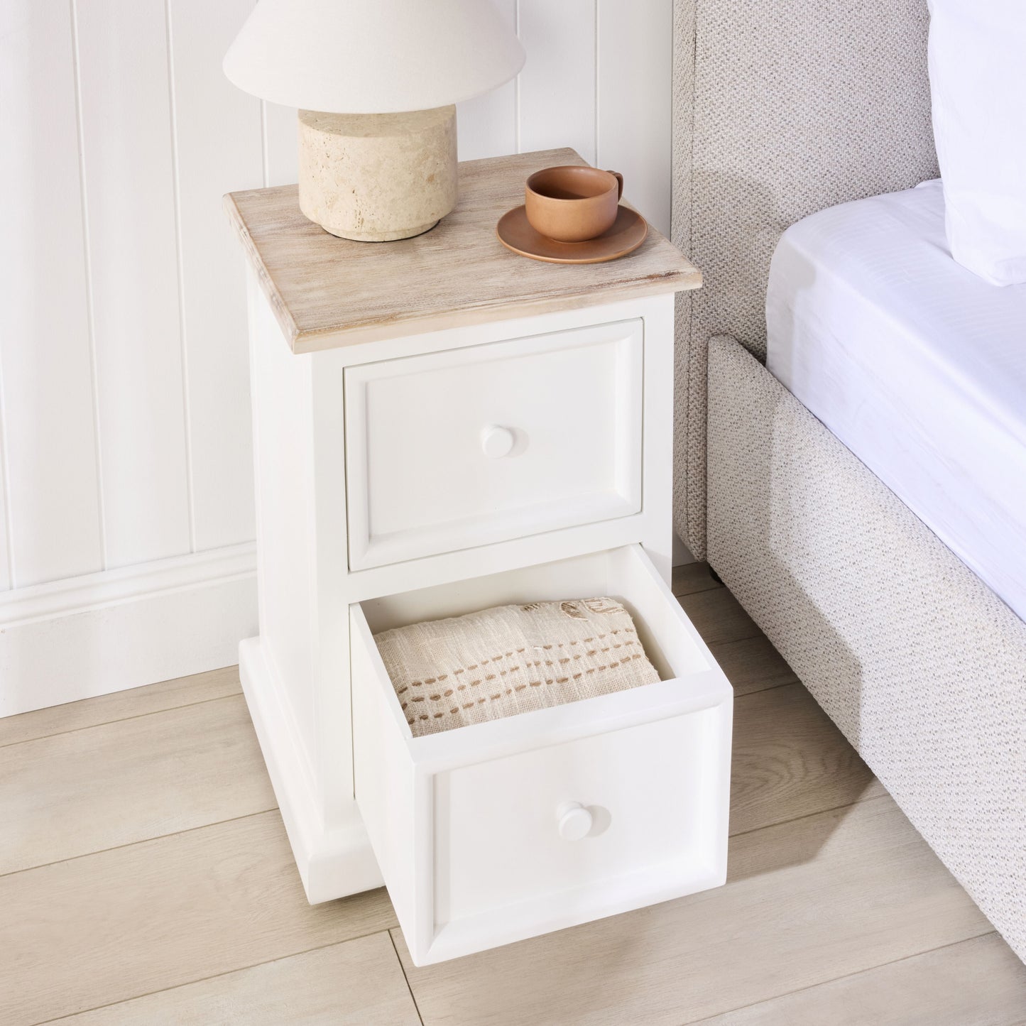 Maldon 2 Drawer Bedside Table