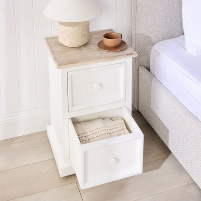 Maldon 2 Drawer Bedside Table
