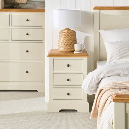 Clover 3 Drawer Bedside Table