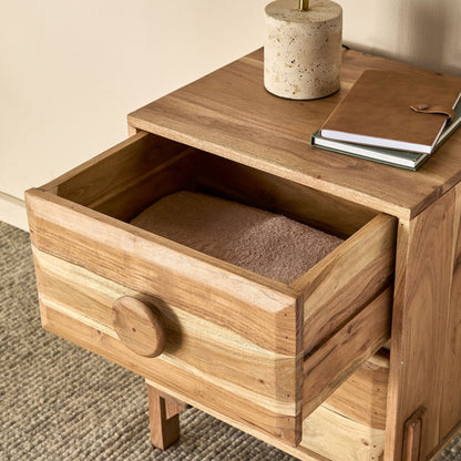 Fig 2 Drawer Bedside Table