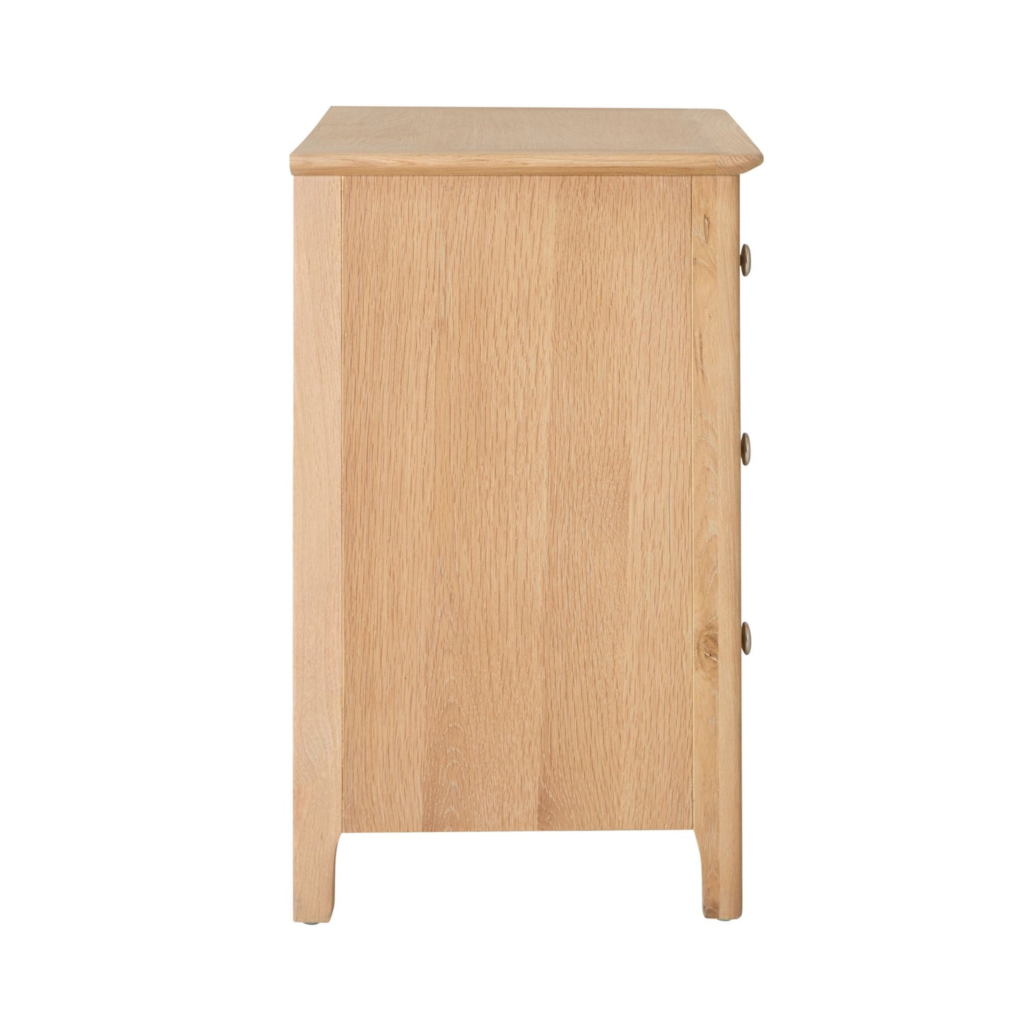 Oakridge 3 Drawer Bedside Light Oak