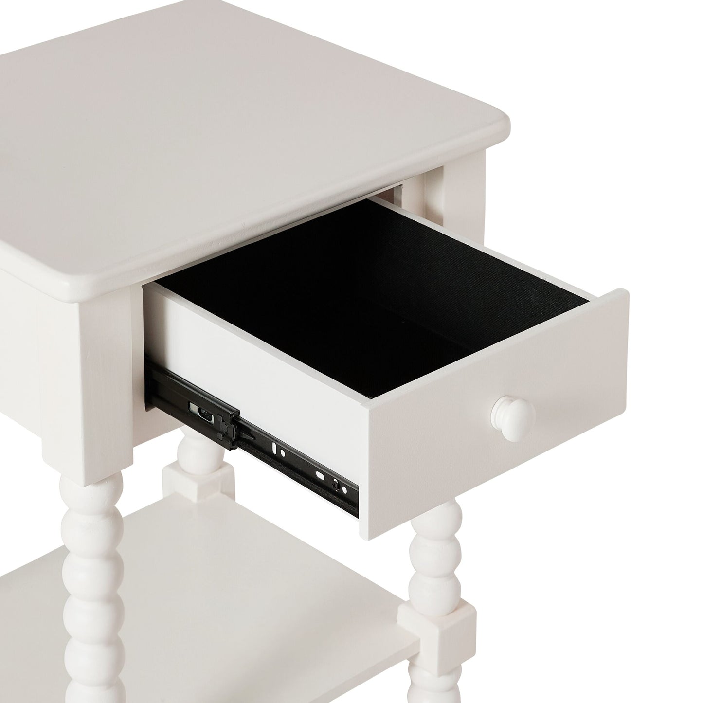 Maisie 1 Drawer Bedside White