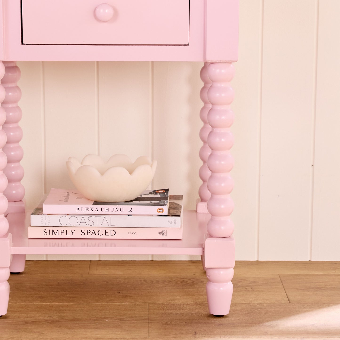 Maisie 1 Drawer Bedside Pink
